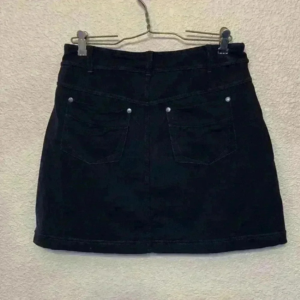 Athleta black mini skirt sz XS PE teacher casual soccer mom athleisure athletic - Picture 4 of 9